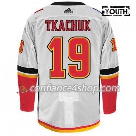 Adidas Maillot de Hockey Calgary Flames MATTHEW TKACHUK 19 Blanc Authentic - Enfant